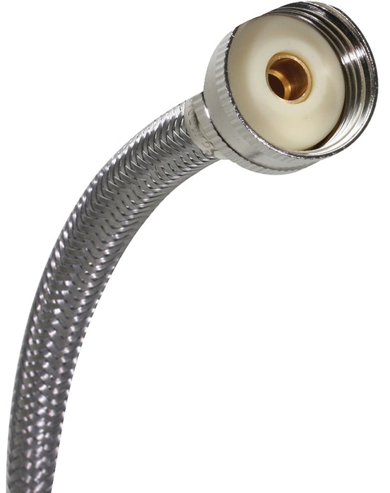 Fluidmaster 9WM72 Washing Machine Discharge Hose, 3/4 in ID, 72 in L, Female, Stainless Steel