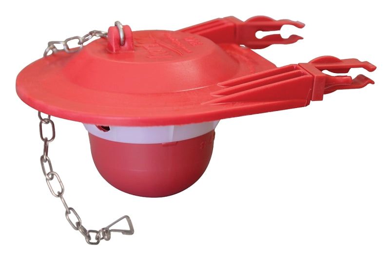 Korky 3060BP Toilet Flapper, Specifications: 3 in, Rubber, Red, For: Large 3 in Flush Valves and Toilets