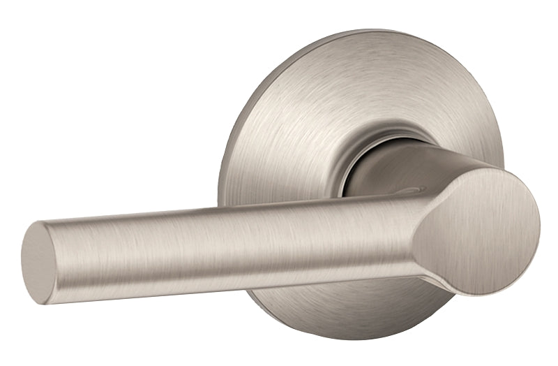 Schlage Broadway Series F10VBRW619 Passage Lever, Mechanical Lock, Satin Nickel, Metal, Residential, 2 Grade