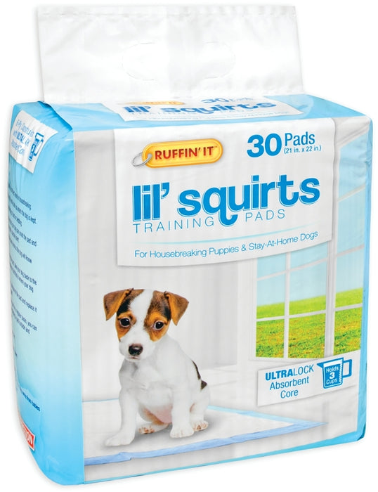 Ruffin'It Lil' Squirts 82030 Dog Training Pad, 22 in L, 21 in W, Cotton/Plastic