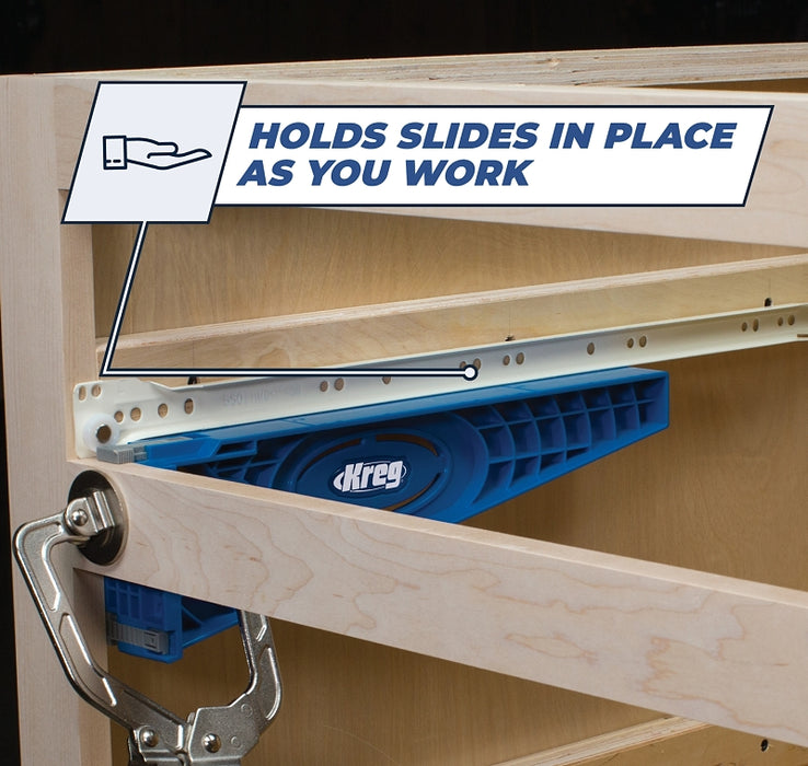 Kreg KHI-SLIDE Drawer Slide Jig, For: Face-Frame and Frameless Cabinet