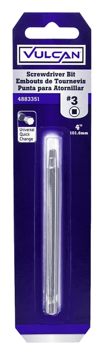 Vulcan 375671OR Screwdriver Bit, S2 Chrome Molybdenum Steel