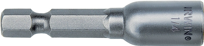 Irwin 3547321C Nutsetter, 1/2 in Dia, 5/16 in Drive, Lobular Drive, 1-7/8 in L, 1/4 in L Shank, Hex Shank, 1/PK