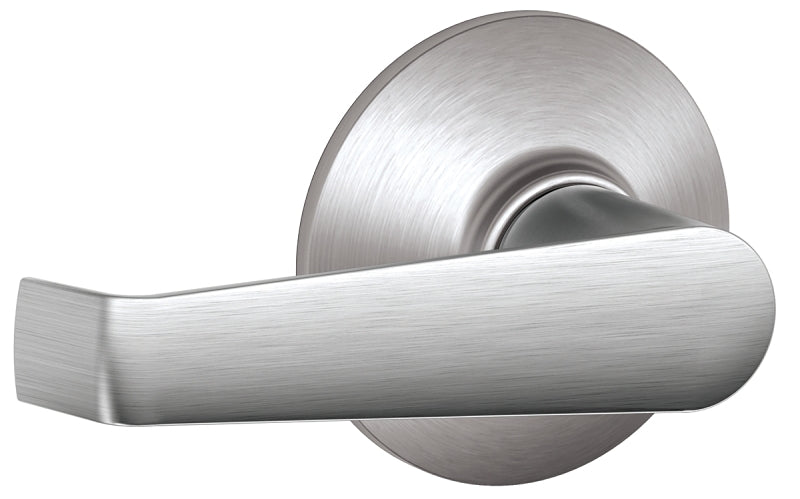 Schlage Birmingham Series F10 ELA 626 Passage Lever, Mechanical Lock, Satin Chrome, Metal, Residential, 2 Grade