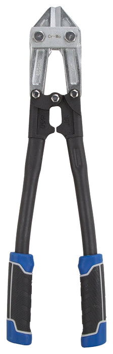 Vulcan JL-WD-0618 Bolt Cutter, 6 mm Cutting Capacity, Chrome-Molybdenum Steel Jaw, 18 in OAL, Black/Blue Handle