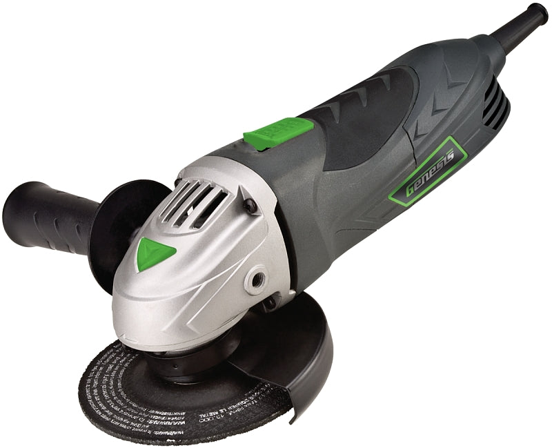 Genesis GAG645 Angle Grinder, 6 A, 5/8-11 Spindle, 4-1/2 in Dia Wheel, 10,500 rpm Speed