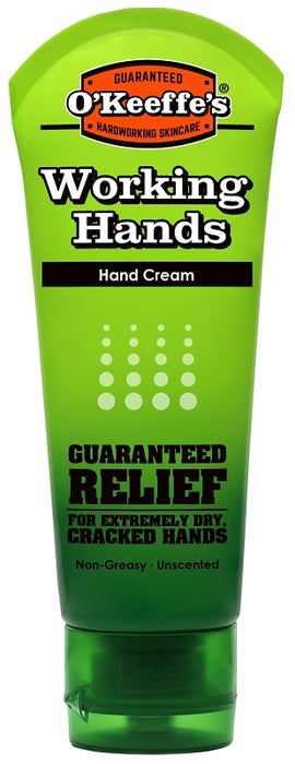 O'Keeffe's Working Hands Series K0290001 Hand Cream, 3 oz Tube, Mild Stearic Acid