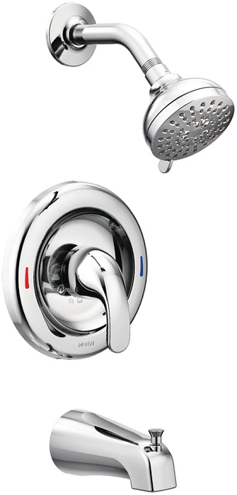 Moen Adler L82694EP Tub and Shower Faucet, Standard Showerhead, 2 gpm Showerhead, 2 Spray Settings, 1-Handle