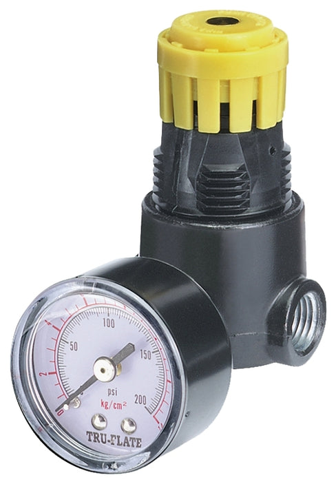 Tru-Flate 24-444 Air Line Regulator, Polycarbonate, 2.9 in H