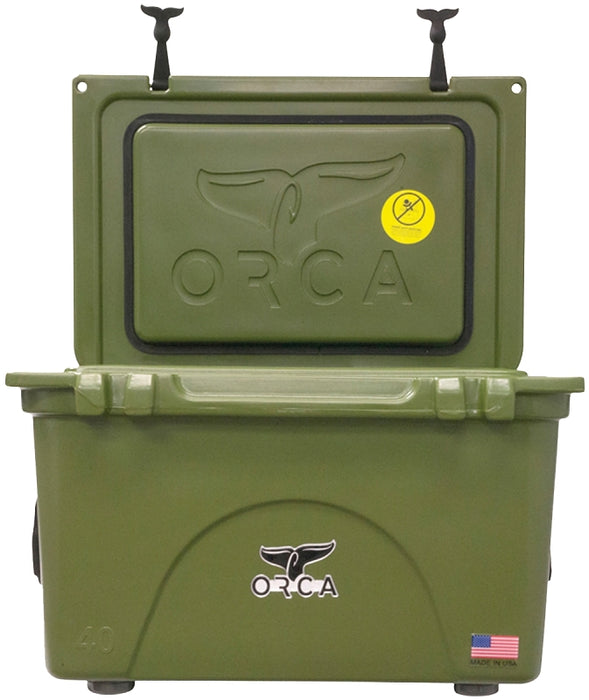 Orca ORCG040 Cooler, 40 qt Cooler, Green, Up to 10 days Ice Retention