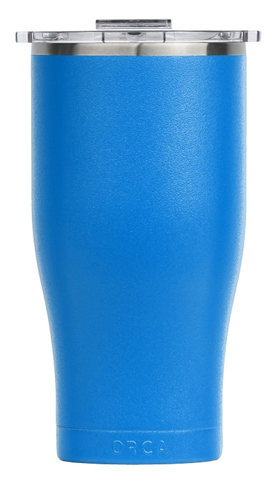 Orca Chaser Series ORCCHA27AZ/CL Tumbler, 27 oz, Tail Flip Top Lid, Azure Blue/Clear