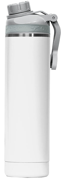 Orca Hydra Series ORCHYD22PE/WH/GY Bottle, 22 oz, 18/8 Stainless Steel/Copper, Pearl/White, Powder-Coated