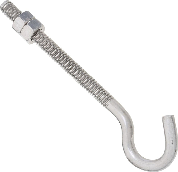 National Hardware 2163BC Series N221-713 Hook Bolt, 5/16 in Thread, 5 in L, Steel, Zinc, 115 lb Working Load