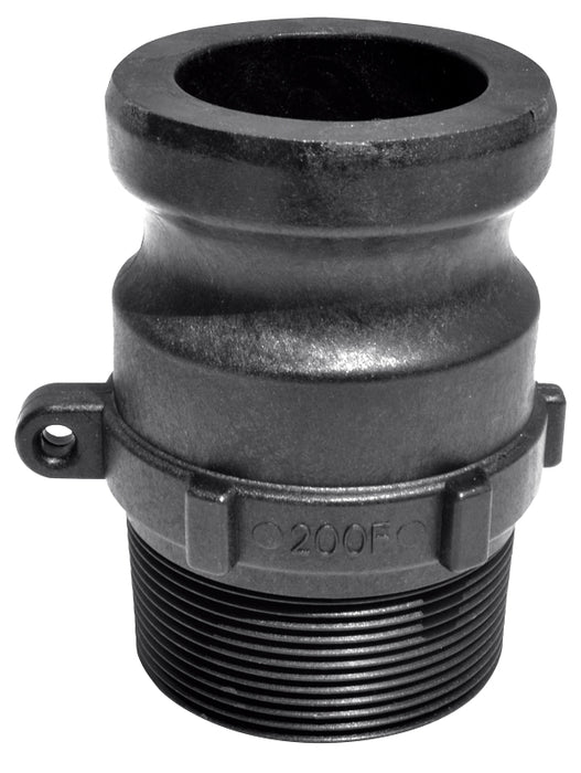 Green Leaf 300F Camlock Coupling, 3 in, Male Adapter x MNPT, Plastic