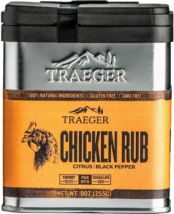 Traeger SPC170 Rub, Black Pepper, Citrus, 9 oz Tin