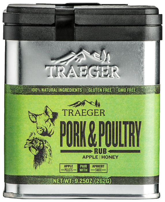 Traeger SPC171 Rub, Apple, Honey, 9.25 oz Tin