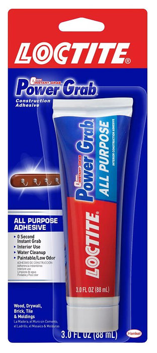 Loctite 2031710 Interior Construction Adhesive, White, 3 fl-oz Squeeze Tube