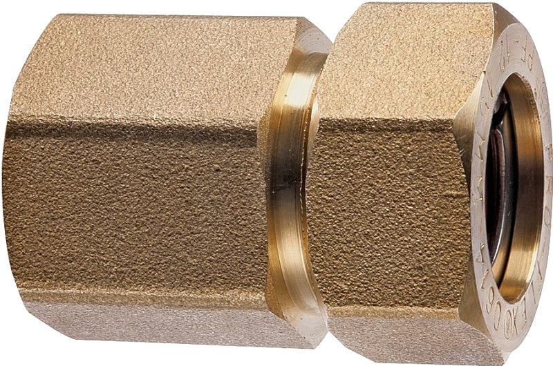 Pro-Flex PFFN-3406 Tube to Pipe Fitting, 3/4 in, FNPT, Brass