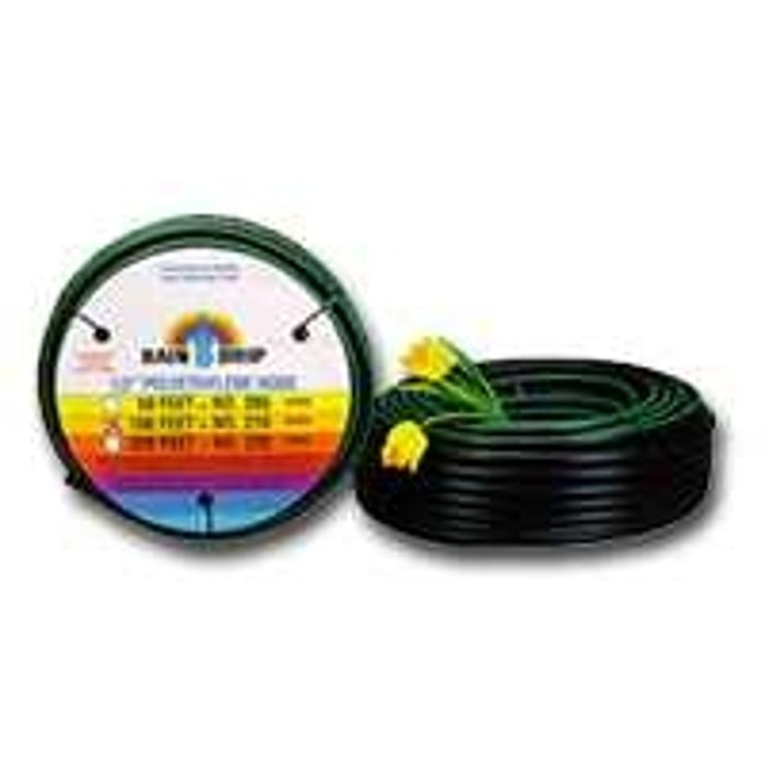 Raindrip 052005P Drip Watering Hose, 0.62 in ID, 50 ft L, Polyethylene, Black