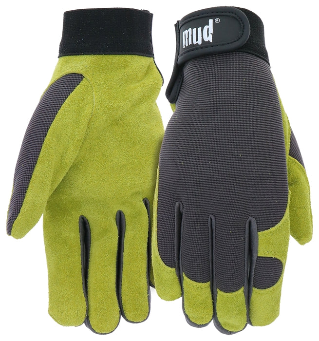 Mud MD71001G-W-SM Gloves, Women's, S/M, Grass