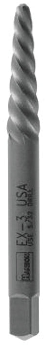 Irwin POWER-GRIP 53402 Screw Extractor, EX-2 Extractor, 5/32 to 7/32 in, 4 to 6 mm, #6 to #12 Bolt/Screw, Spiral Flute