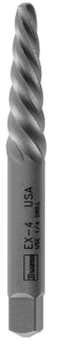 Irwin POWER-GRIP 53404 Screw Extractor, EX-4 Extractor, 9/32 to 3/8 in, 1/8 in NPT, 1/8 in BSP, 8 to 10 mm Bolt/Screw