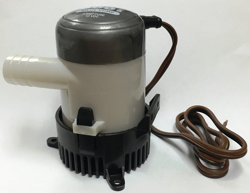 US Hardware M-009B Bilge Pump, Specifications: 12 V, 3 ft Head, 3/4 in Inlet, 310 gph