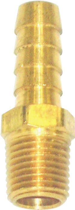 US Hardware M-271C Hose Barb, Specifications: 1/4 in MNPT, Brass