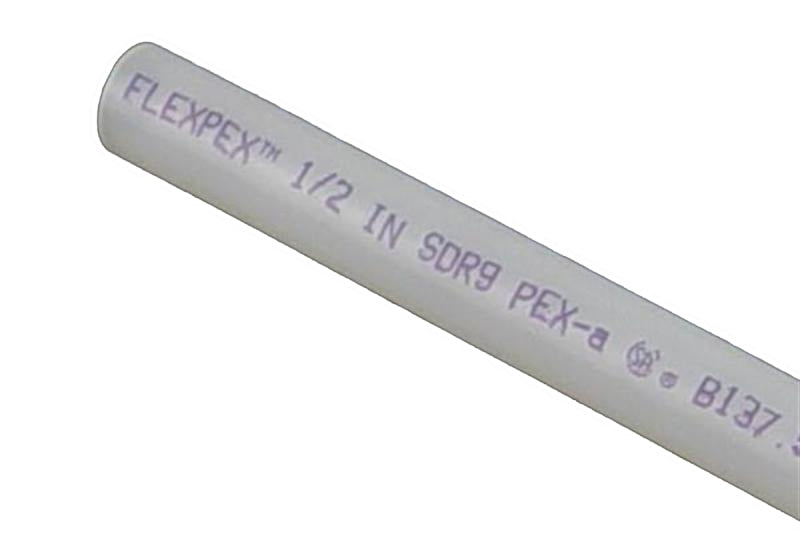 Flair-It SAFEPEX Pro 16051 PEX-A Straight Stick Pipe Tubing, 1/2 in, White, 5 ft L