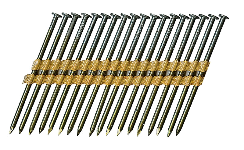 ProFIT 0616171 Framing Nail, Plastic Strip Collation, 3 in L, 11, Steel, Bright, Round Head