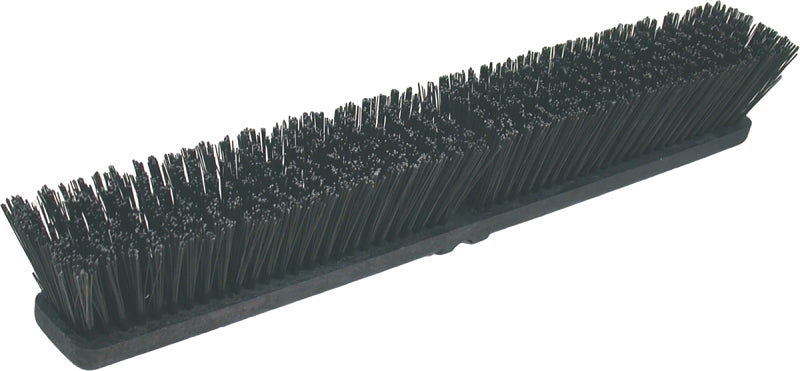 Birdwell 2027-12 Broom Head, Threaded, 3 in L Trim, Polystyrene Bristle, Black