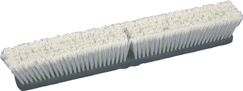 Birdwell 2025-12 Broom Head, Threaded, 3 in L Trim, Polypropylene/Polystyrene Bristle, Gray