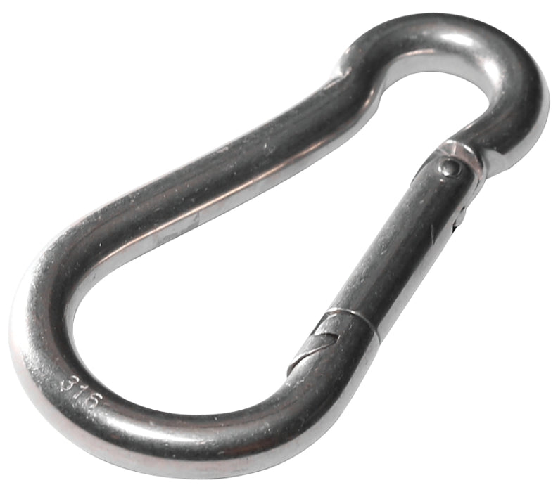 Baron 2450-3/8 Spring Hook Snap Link, Steel, Zinc