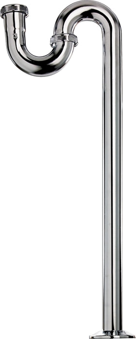 Plumb Pak PP20260 S-Trap, 1-1/2 in, Flange, Brass, Satin Nickel