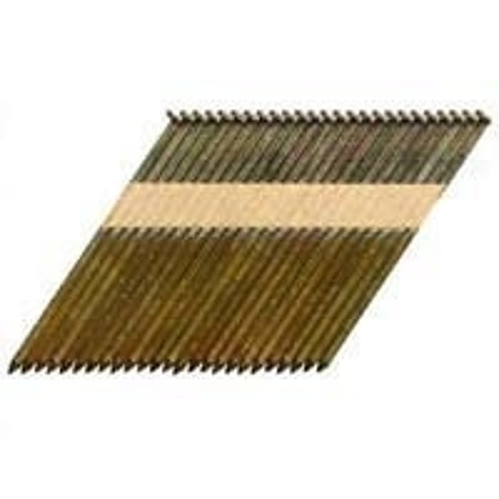 ProFIT 0600171 Framing Nail, Paper Tape Collation, 3 in L, 11 Gauge, Steel, Bright, Clipped Head, Smooth Shank