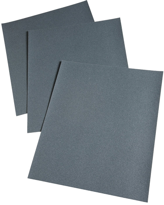 3M 2018 Wet/Dry Sandpaper, 11 in L, 9 in W, 80 Grit, Medium, Silicone Carbide Abrasive