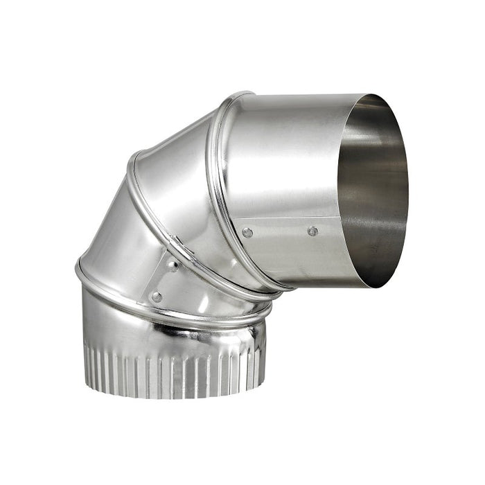 Lambro 2300 Vent Elbow, 3 in Connection, 26 Gauge, Aluminum