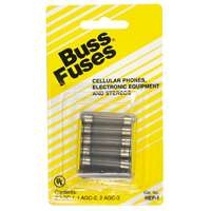 Bussmann HEF-1 Fast Acting Fuse Kit, 250 V, Glass Body