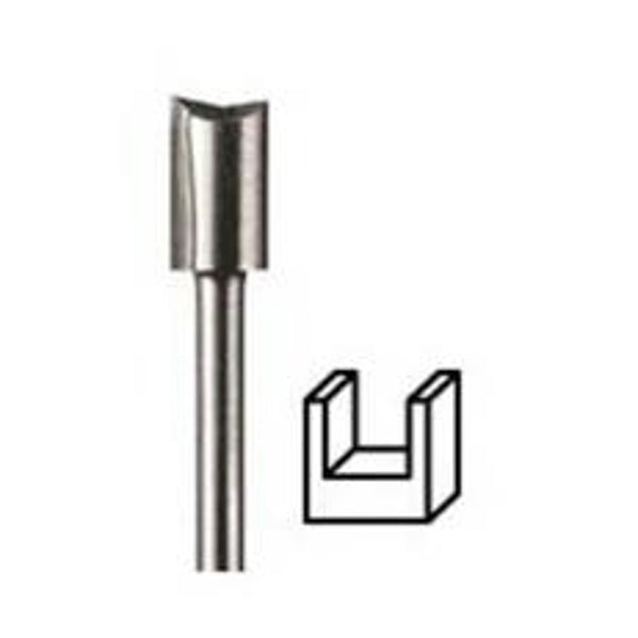 Dremel 654 Router Bit, 1/4 in Dia Cutter, 2-1/2 in OAL, 1/8 in Dia Shank, 1-Cutter, HSS