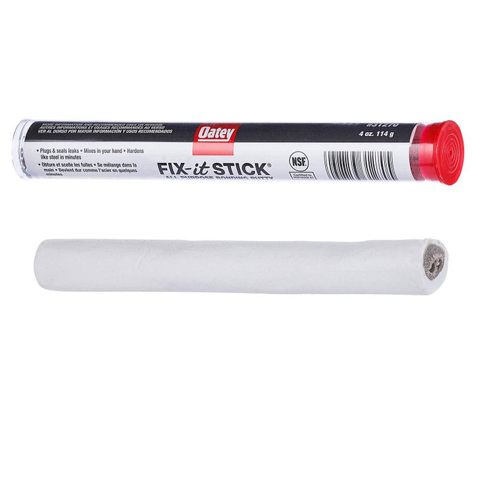 Oatey Fix-It Stick Series 31270 Epoxy Putty, Solid, Beige/White, 4 oz