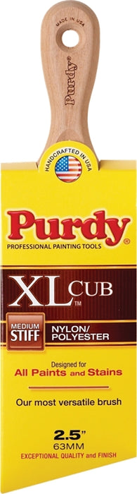 Purdy XL Cub 144153325 Trim Brush, Nylon/Polyester Bristle, Short Handle