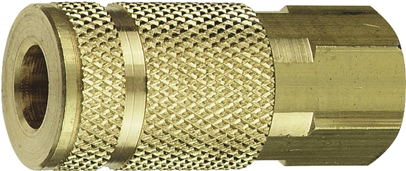 Tru-Flate 13-335 Coupler, 1/4 in, FNPT, Brass