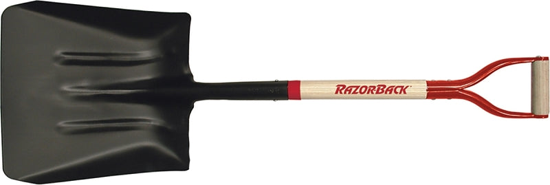 Razor-Back 54109 Coal and Street Shovel, 13-1/2 in W Blade, 14-1/2 in L Blade, Steel Blade, Hardwood Handle