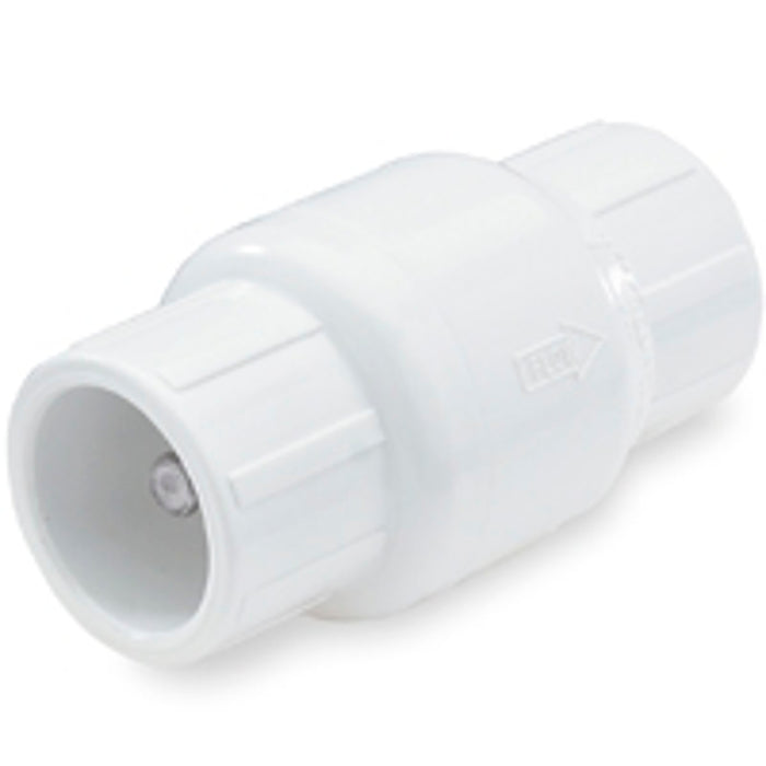 NDS 1011-05 Check Valve, 1/2 in, Slip Joint, 200 psi Pressure, PVC Body