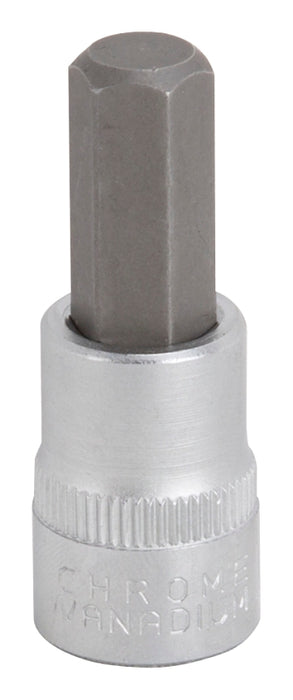 Vulcan 3506009022 Hex Bit Socket, 10 mm Tip, 3/8 in Drive, Chrome, 1-7/8 in OAL