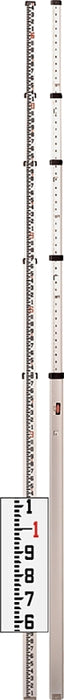 Bosch 06-816C Telescoping Leveling Rod Rectangular, Feet/Inches/8ths Graduation, Aluminum