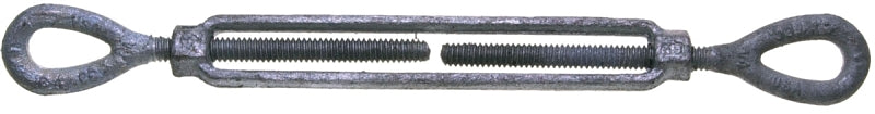 Baron 15-5/8X6 Turnbuckle, 3500 lb Working Load, 5/8 in Thread, Eye, Eye, 6 in L Take-Up, Galvanized Steel