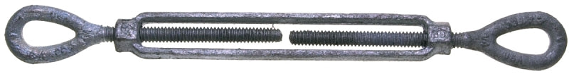 Baron 15-5/8X12 Turnbuckle, 3500 lb Working Load, 5/8 in Thread, Eye, Eye, 12 in L Take-Up, Galvanized Steel