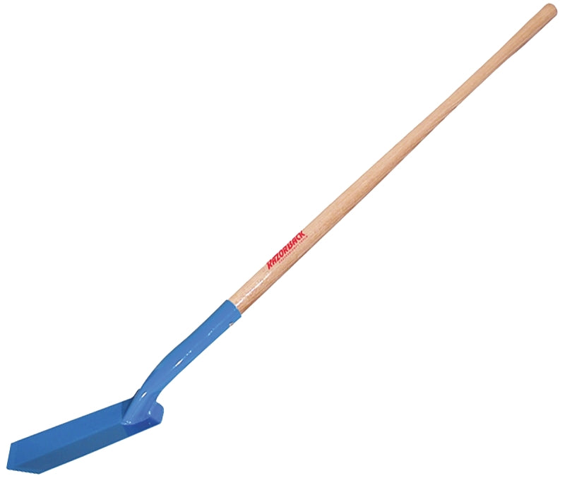 Razor-Back 47023 Trenching Shovel, 3 in W Blade, Steel Blade, Hardwood Handle, Extra Long Handle, 48 in L Handle