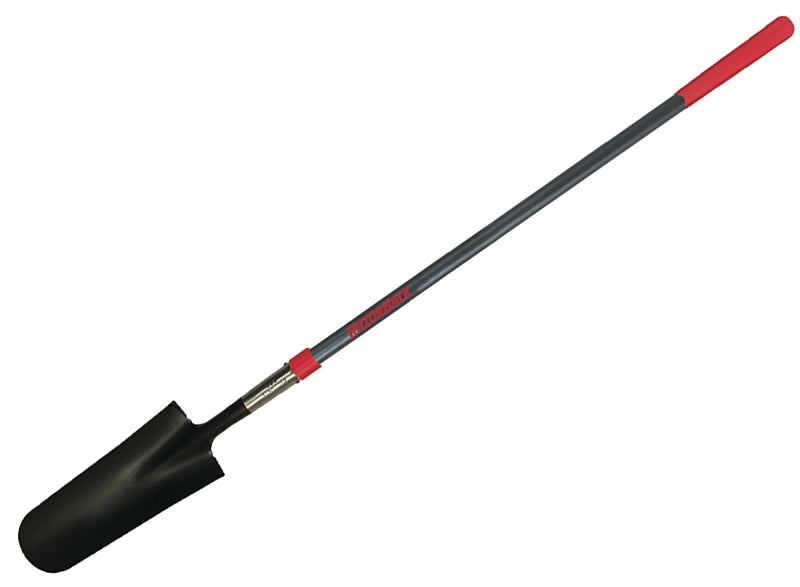 Razor-Back 47602 Drain Spade with Handle, 6 in W Blade, 14 ga, Steel Blade, Fiberglass Handle, Cushion Grip Handle